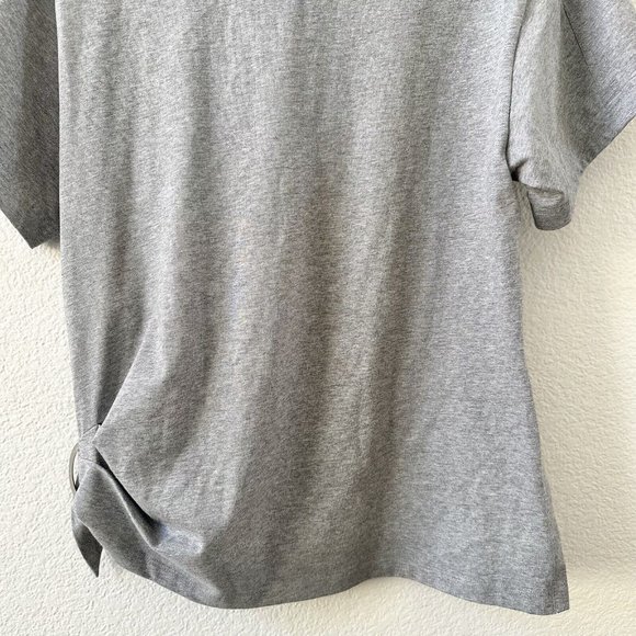 3.1 Phillip Lim Side Knot Tee Size Large Gray Women's - Picture 7 of 7